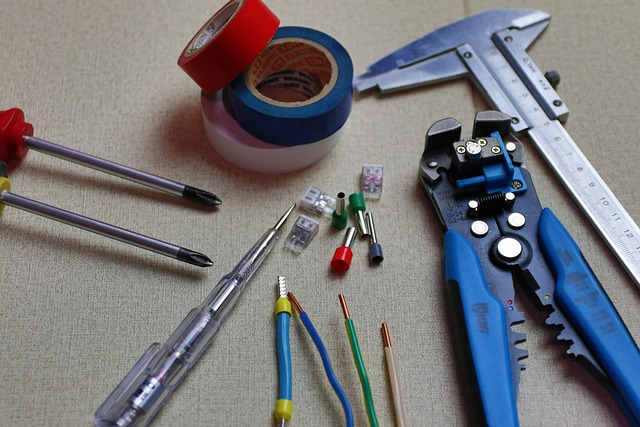 Elektrikářské práce na výstavišti